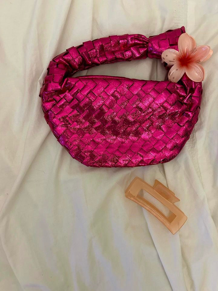 Pink knot bag