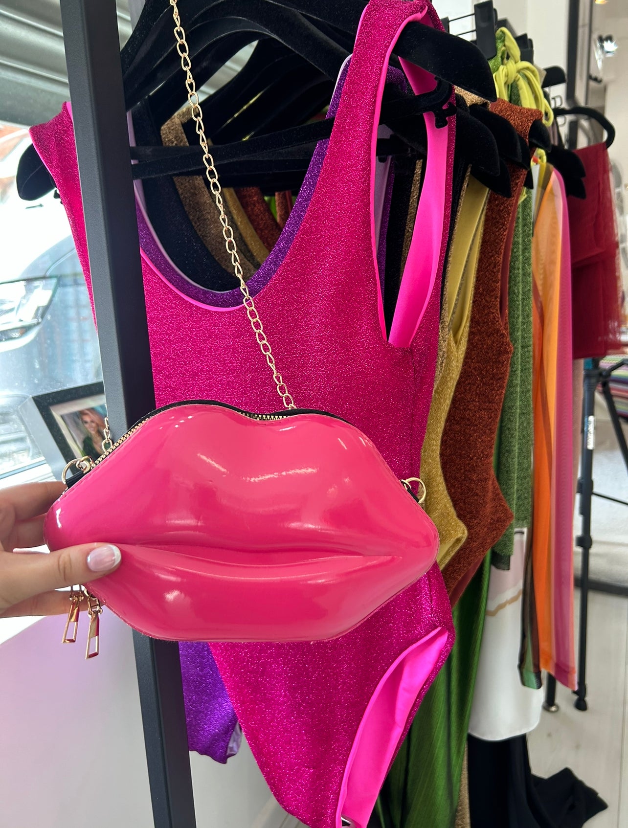 Pink kiss bag