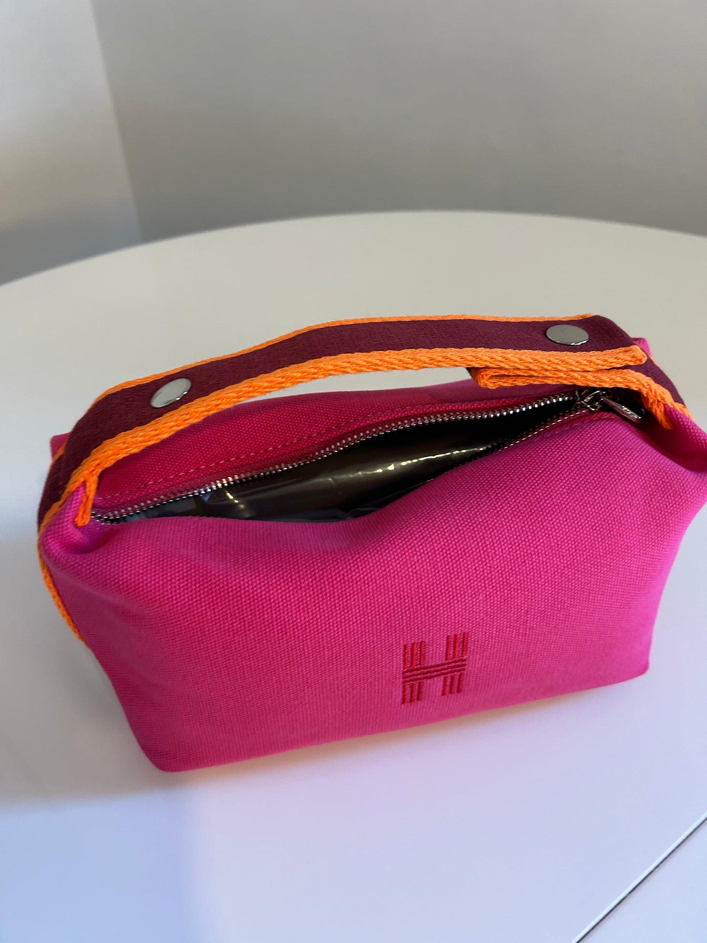 Hot pink H bag