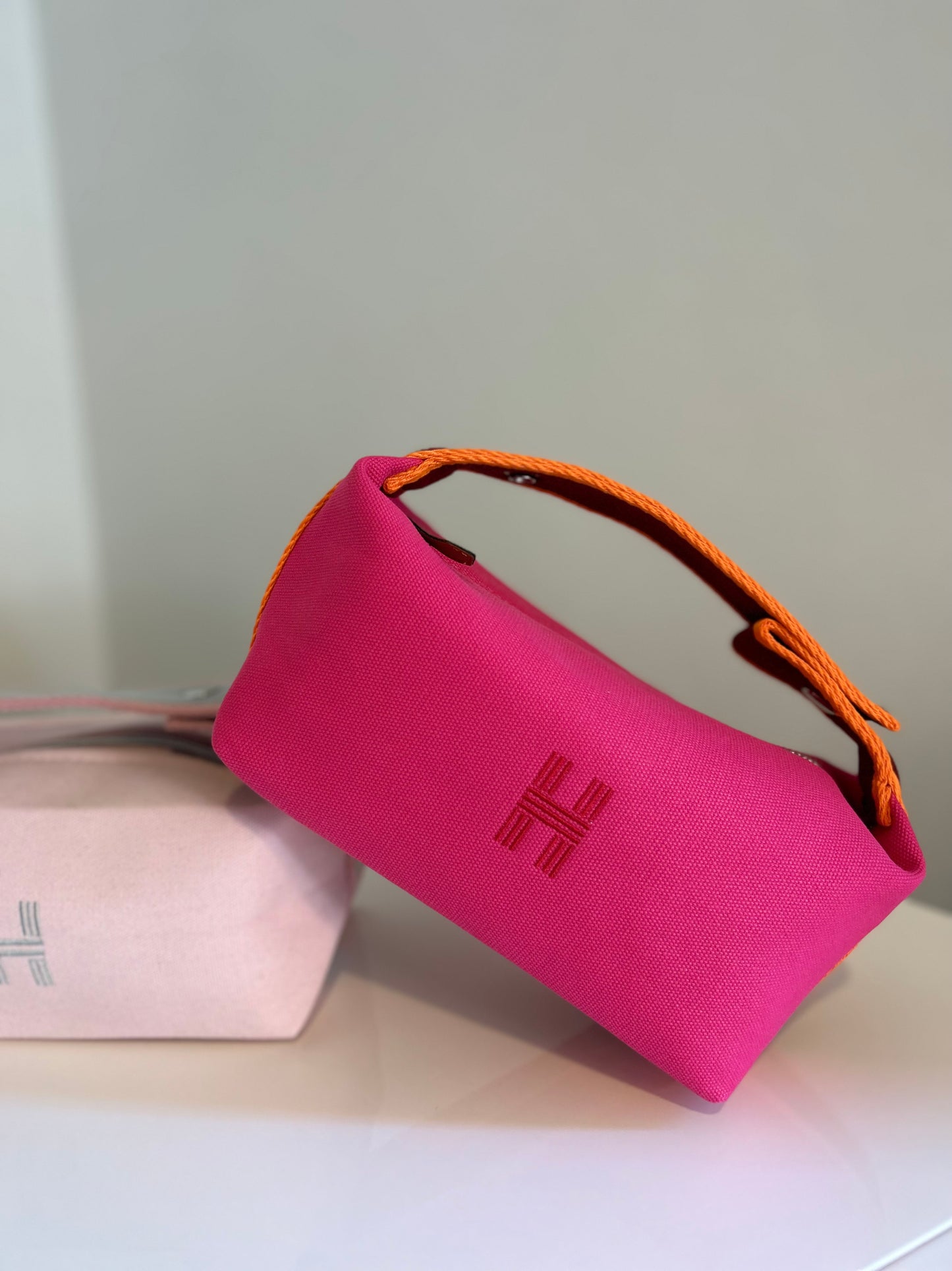 Hot pink H bag