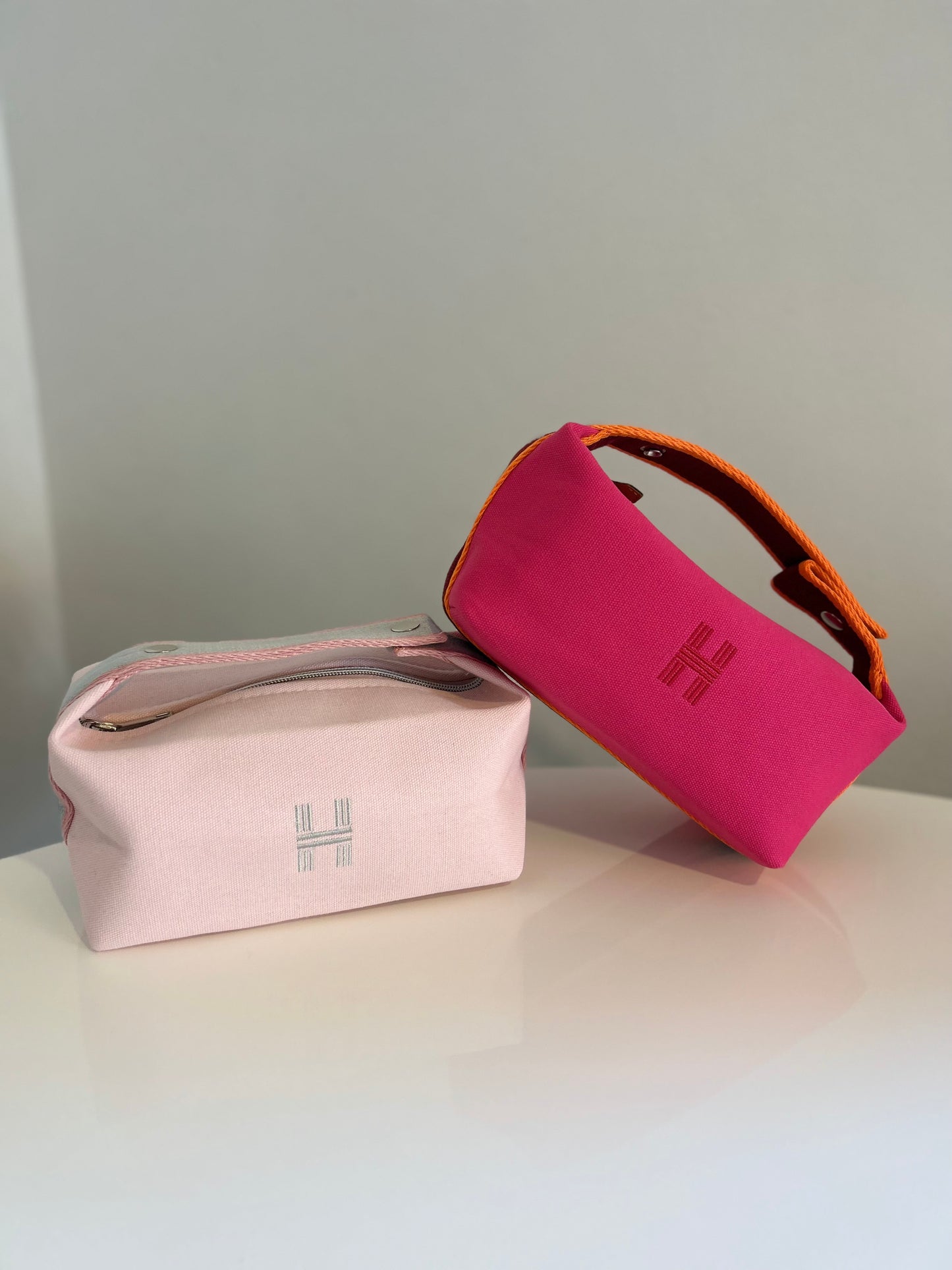 Baby pink H bag